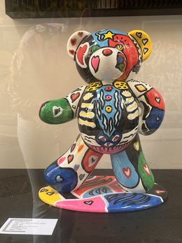 Sculpture, Gacko Bear Gaia piece unique, André Gacko