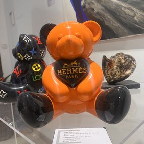 Sculpture, Gacko Bear Love pop art, André Gacko