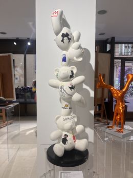 Sculpture, Gacko Bear Trio Basquiat Pop Art, André Gacko