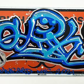 Gemälde, Biohazard Metal Warning Sign Tag, Quik (Lin Felton)