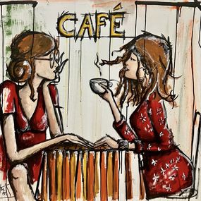 Gemälde, Le café, Lydi