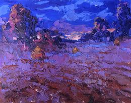 Painting, Cold evening, Ivanyuk Oleksiy