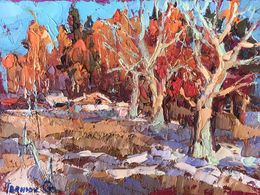 Painting, The first snow, Ivanyuk Oleksiy