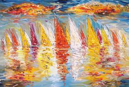 Peinture, Summer sailing impressions XL 5, Peter Nottrott