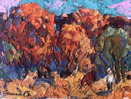 Painting, Autumn is crimson, Ivanyuk Oleksiy