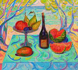 Painting, Meal by the sea, Peter Tovpev
