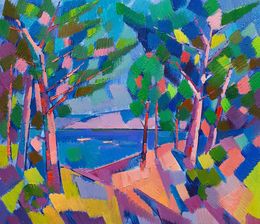 Painting, Summer landscape, Peter Tovpev