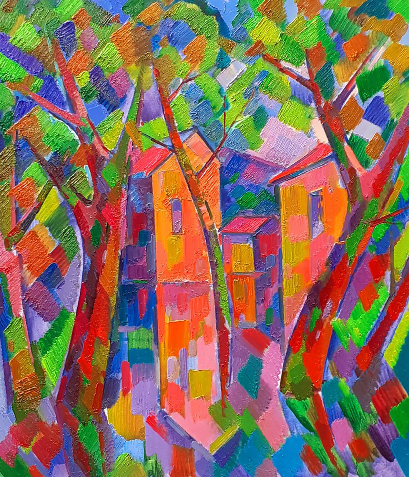 Peter Tovpev, Houses through the trees Peter Tovpev, Houses through the trees