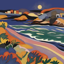 Print, Seascape, Nina Tsorieva