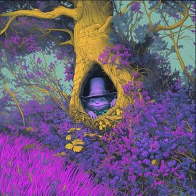 Print, A Goblin's Bloom, Richard Levine