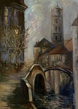 Gemälde, The Old Town, Ružena Velesová
