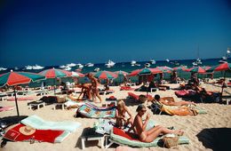 Photography, Beach At Saint Tropez, Slim Aarons