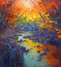 Peinture, Magical forest, Serhii Cherniakovskyi