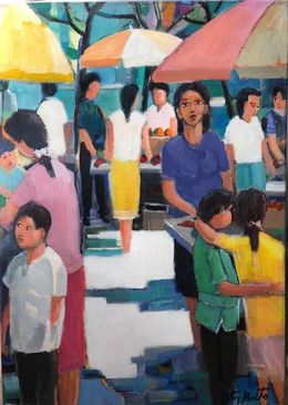 Peinture, Le marché, Brito Esteves
