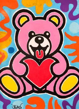 Peinture, Love teddy bear, Dr. Love