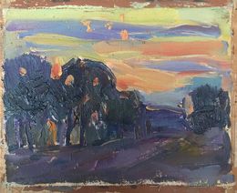 Gemälde, Evening park, Peter Tovpev