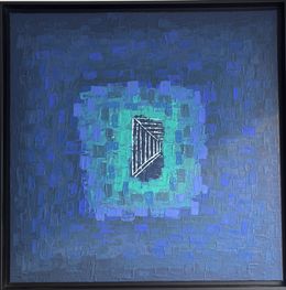 Gemälde, Collection Bleu d'été - 50 shades of blue - En harmonie, Thomas Jeunet