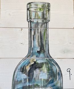 Peinture, Bottle Bleu, Caroline Godefroy