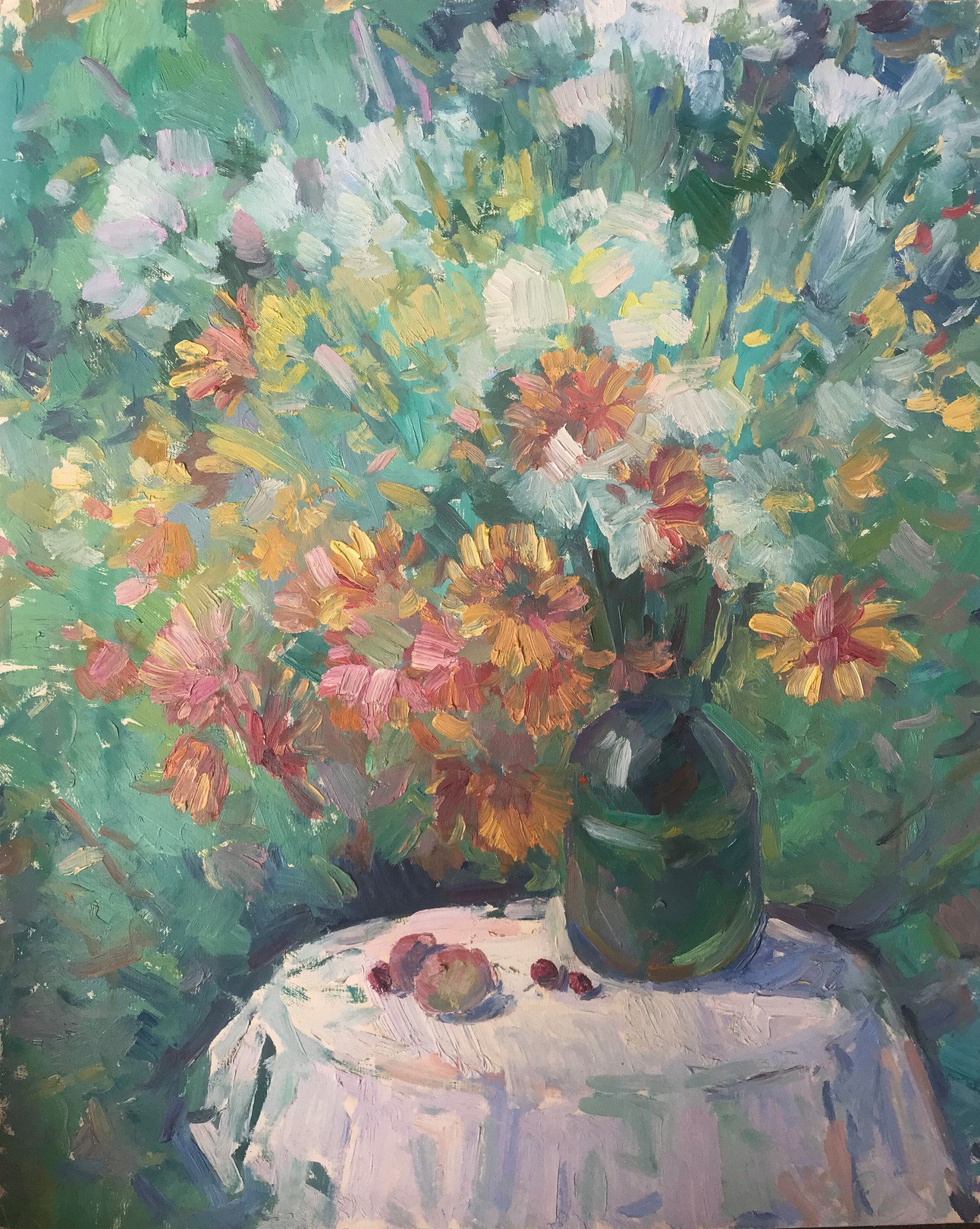 Peter Tovpev, Vase with Flowers Peter Tovpev, Vase with Flowers