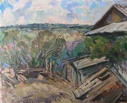 Gemälde, Village life, Peter Tovpev