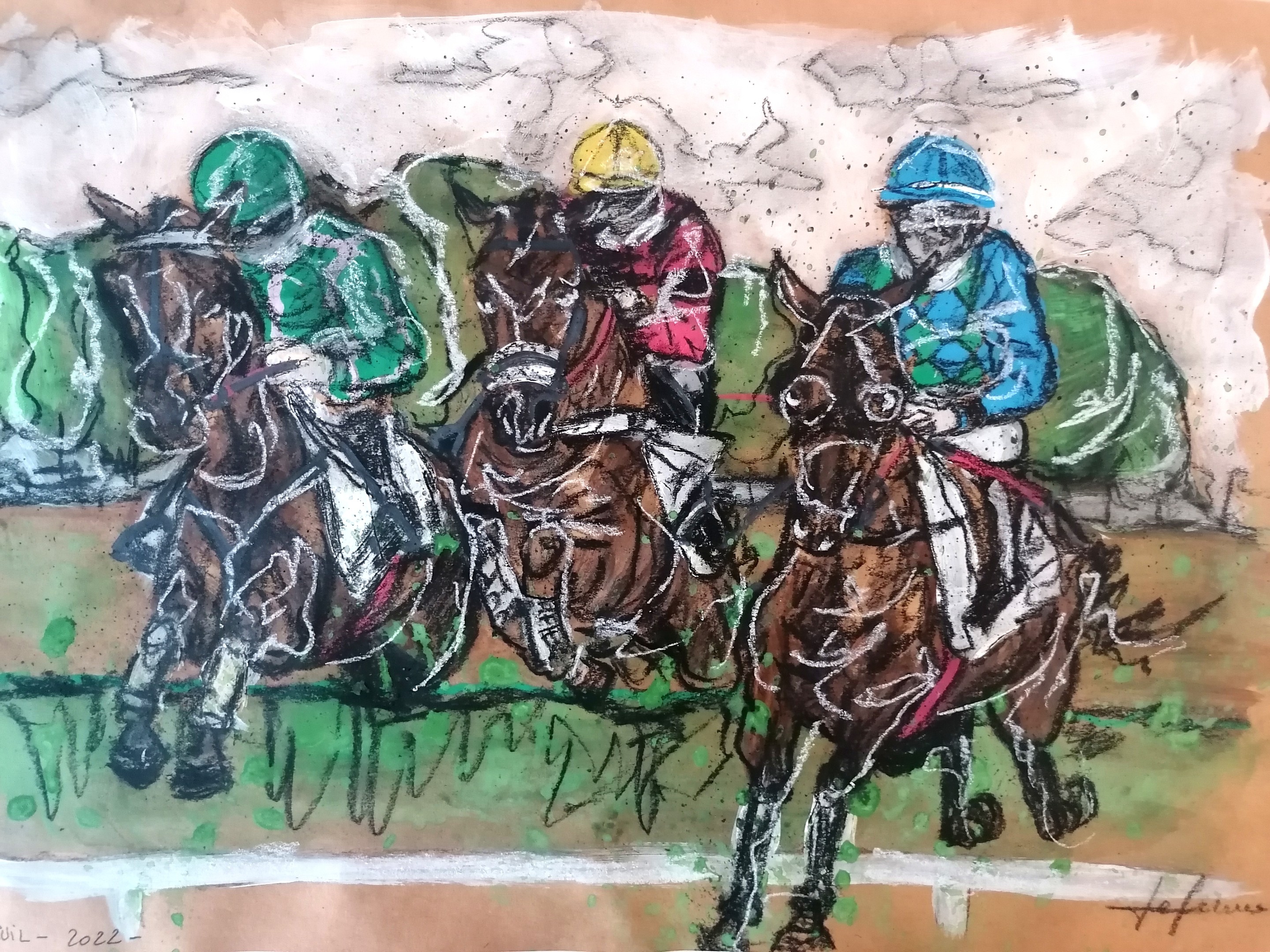 Kalh Art Kalley, Horseracing Steplee Auteuil Pilarski colors Kalh Art Kalley, Horseracing Steplee Auteuil Pilarski colors