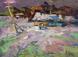 Gemälde, On the edge of the village, Ivanyuk Oleksiy