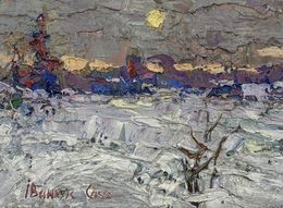 Gemälde, Winter plains, Oksana Ivanyuk