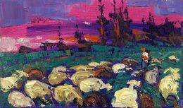 Peinture, On the meadow, Ivanyuk Oleksiy