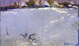 Gemälde, Winter day, Oksana Ivanyuk