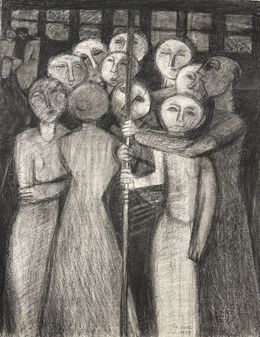 Fine Art Drawings, Paris Metro, Francine Ledieu