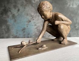 Sculpture, La course aux escargots / The snail race, Sylvie Gaudissart