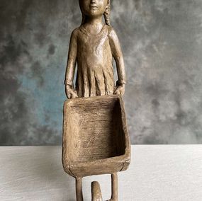 Sculpture, La brouette / The wheelbarrow, Sylvie Gaudissart