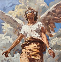Peinture, Un ange passe II, Clémentine Verlaine
