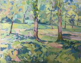 Painting, Forest park, Peter Tovpev