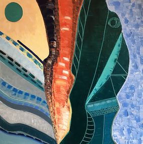 Gemälde, Totem et Nostalgie, José Perez Hernandez