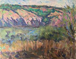 Gemälde, Rocky coast, Peter Tovpev