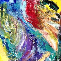 Painting, Colorful universe, Tiny de Bruin