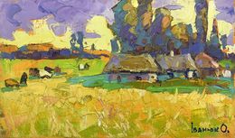 Gemälde, Edge of the village, Oksana Ivanyuk
