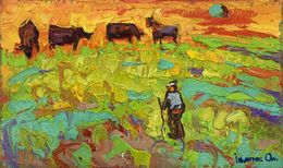 Peinture, The sun is setting, Ivanyuk Oleksiy
