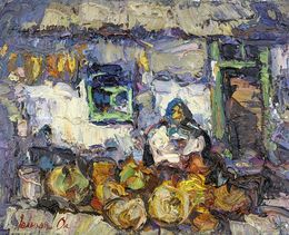 Gemälde, Near the threshold, Oksana Ivanyuk