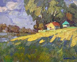Painting, Edge of the village, Ivanyuk Oleksiy