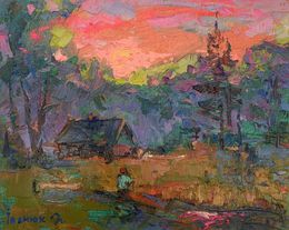 Painting, Pink evening, Ivanyuk Oleksiy