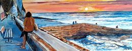 Gemälde, Sunset Nord, Carole Leprince