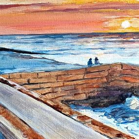 Gemälde, Sunset Nord, Carole Leprince