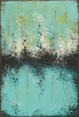 Painting, Boiling Bubbles Turquoise, Ronald Hunter