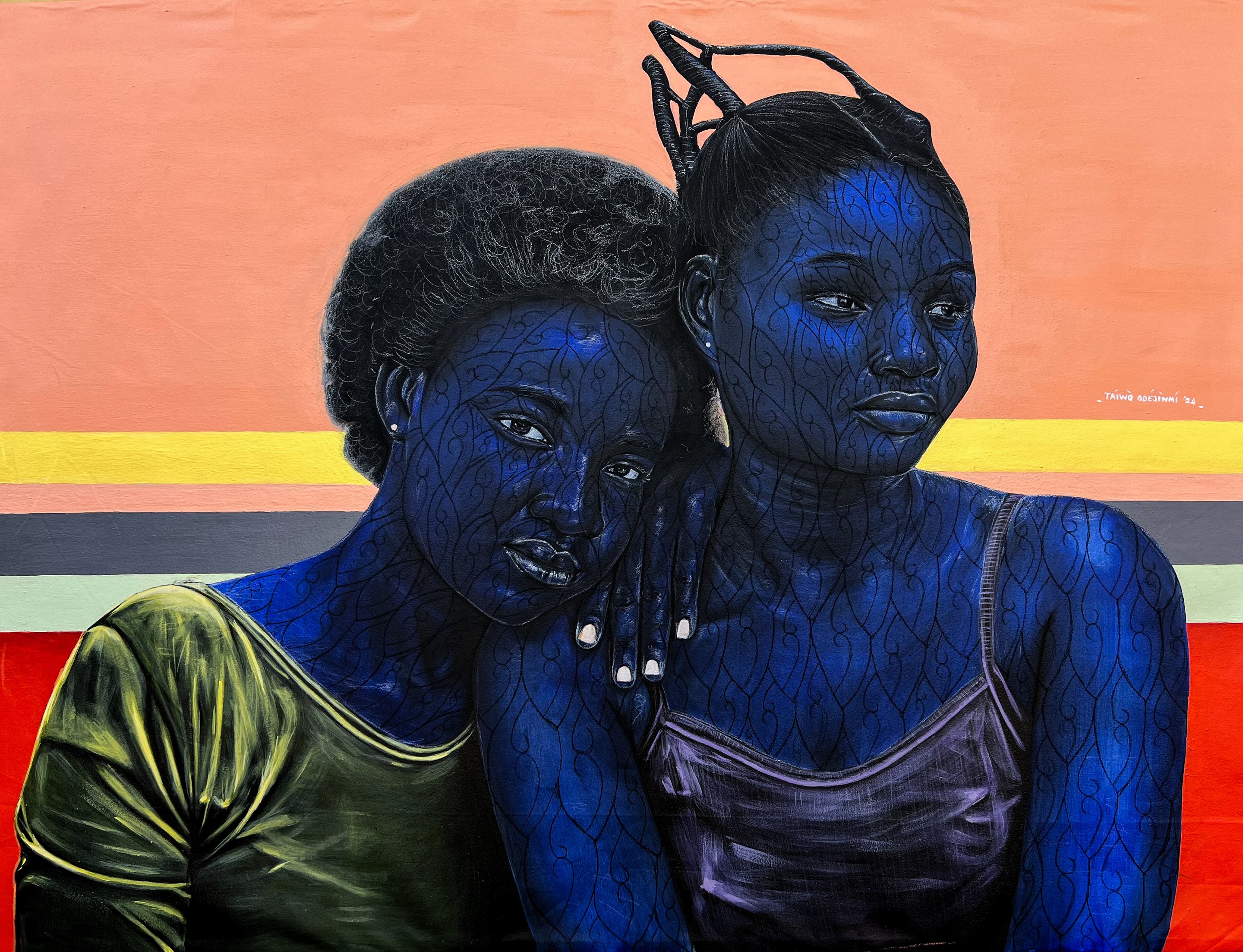 Taiwo Odejinmi, Me and You - 21st Century, Contemporary, Figurative, Portrait, Love Africa Women Taiwo Odejinmi, Me and You - 21st Century, Contemporary, Figurative, Portrait, Love Africa Women