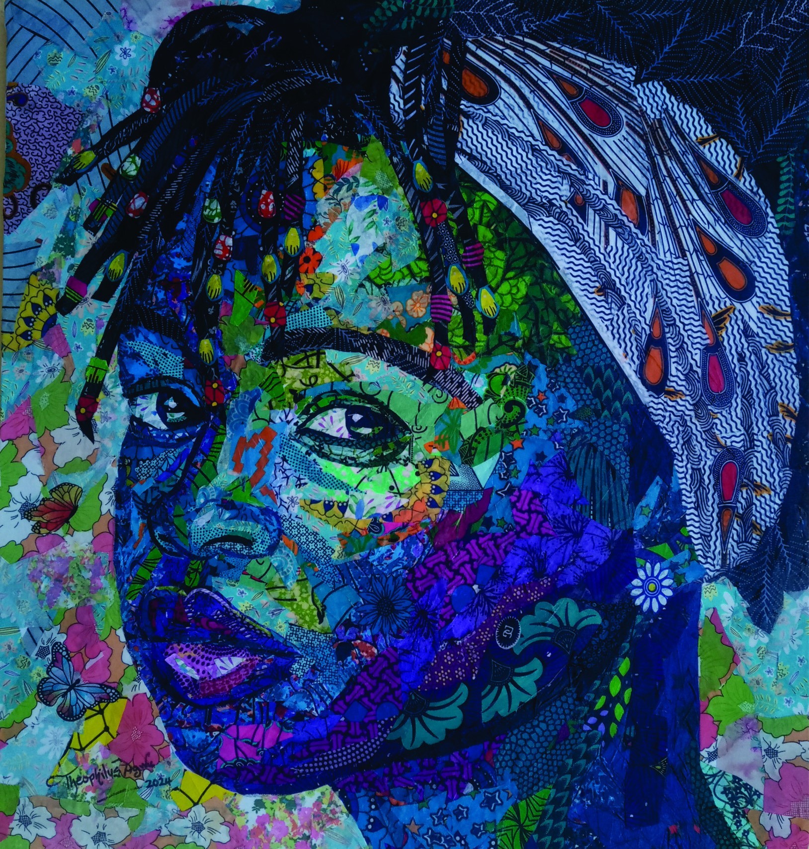 Agwunwa Theophilus, View to Brighter Future - 21st Century, Contemporary, Figurative Portrait, Woman Agwunwa Theophilus, View to Brighter Future - 21st Century, Contemporary, Figurative Portrait, Woman