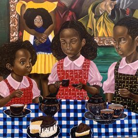 Gemälde, Portrait of An Introvert - 21st Century, Contemporary, Figurative, Food, Children, Olaosun Oluwapelumi