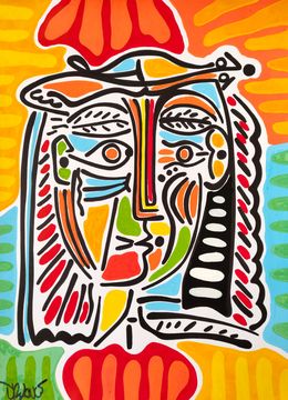 Painting, Tribute to Pablo Picasso, Dr. Love
