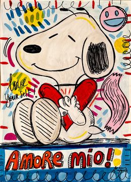 Painting, Amore Mio Dog, Mercedes Lagunas